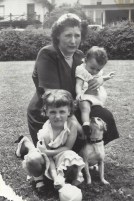 scanned Kitty, Theresa, Mom and Coggie